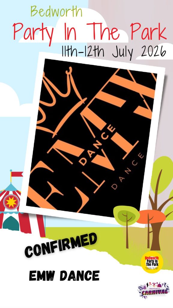 EMW Dance confirmed act artwork for Party in the Park 2026.